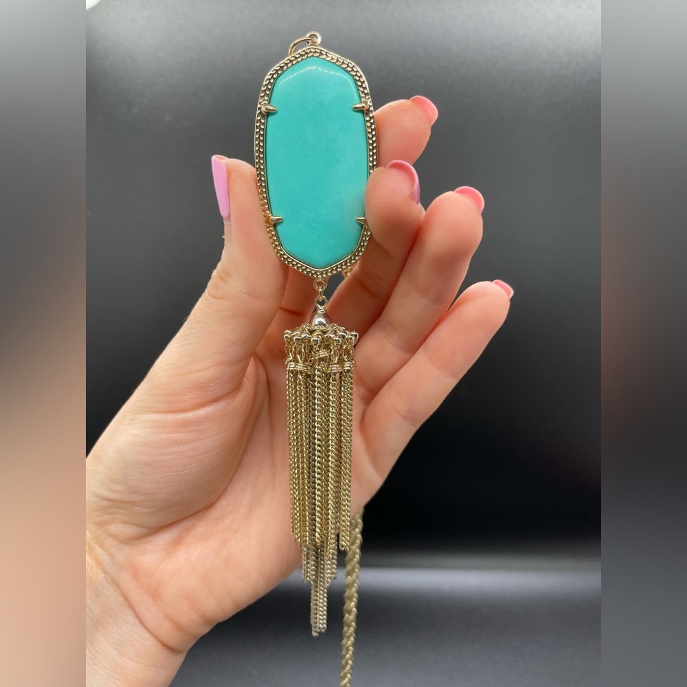 Kendra Scott Necklace ✨ Turquoise Tassel in gold